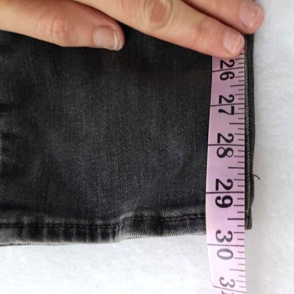 Levis Big E Skater Grunge Goth Alternative Punk Gray Womens Sz 31 Skinny Jeans - Picture 3 of 6